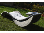 [Obrázek: Relaxační lehátko Rimini šedé